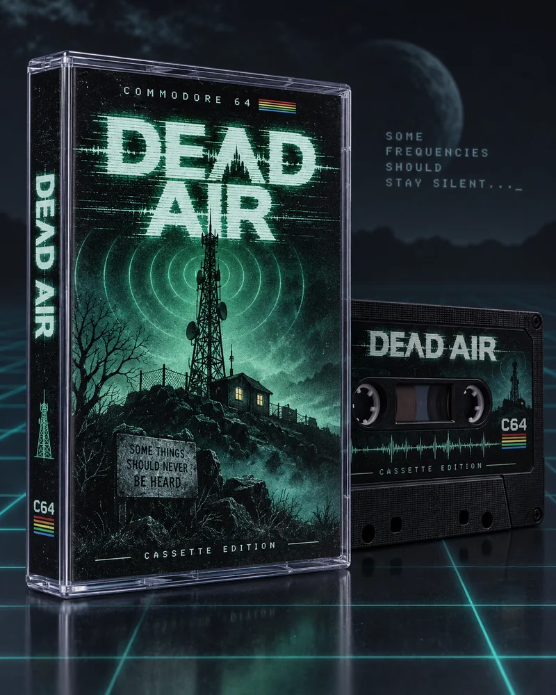 Dead Air — Commodore 64 native title artwork