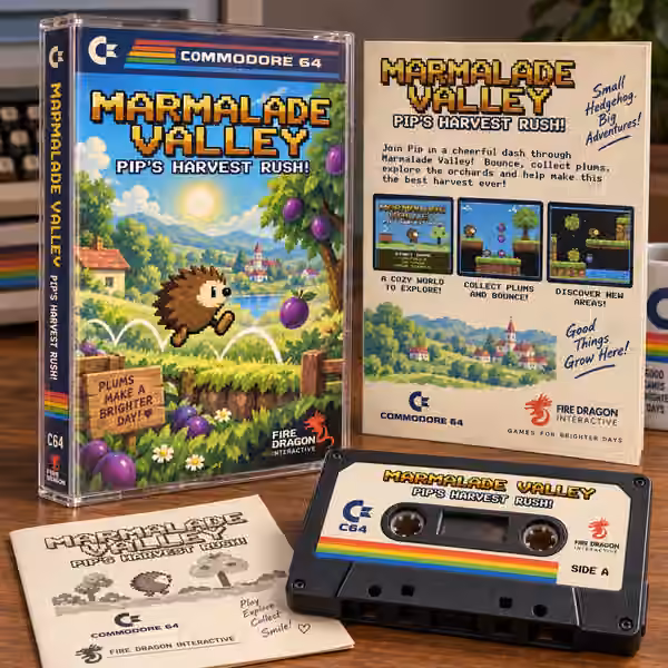 Marmalade Valley — Commodore 64 native title artwork