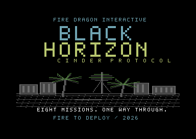Black Horizon: Cinder Protocol — Commodore 64 game screenshot 1