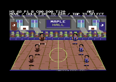 Junior Dodgeball Championships — Commodore 64 game screenshot 2