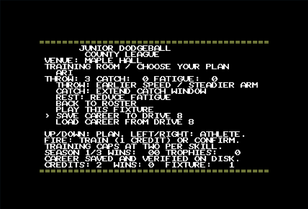 Junior Dodgeball Championships — Commodore 64 game screenshot 6