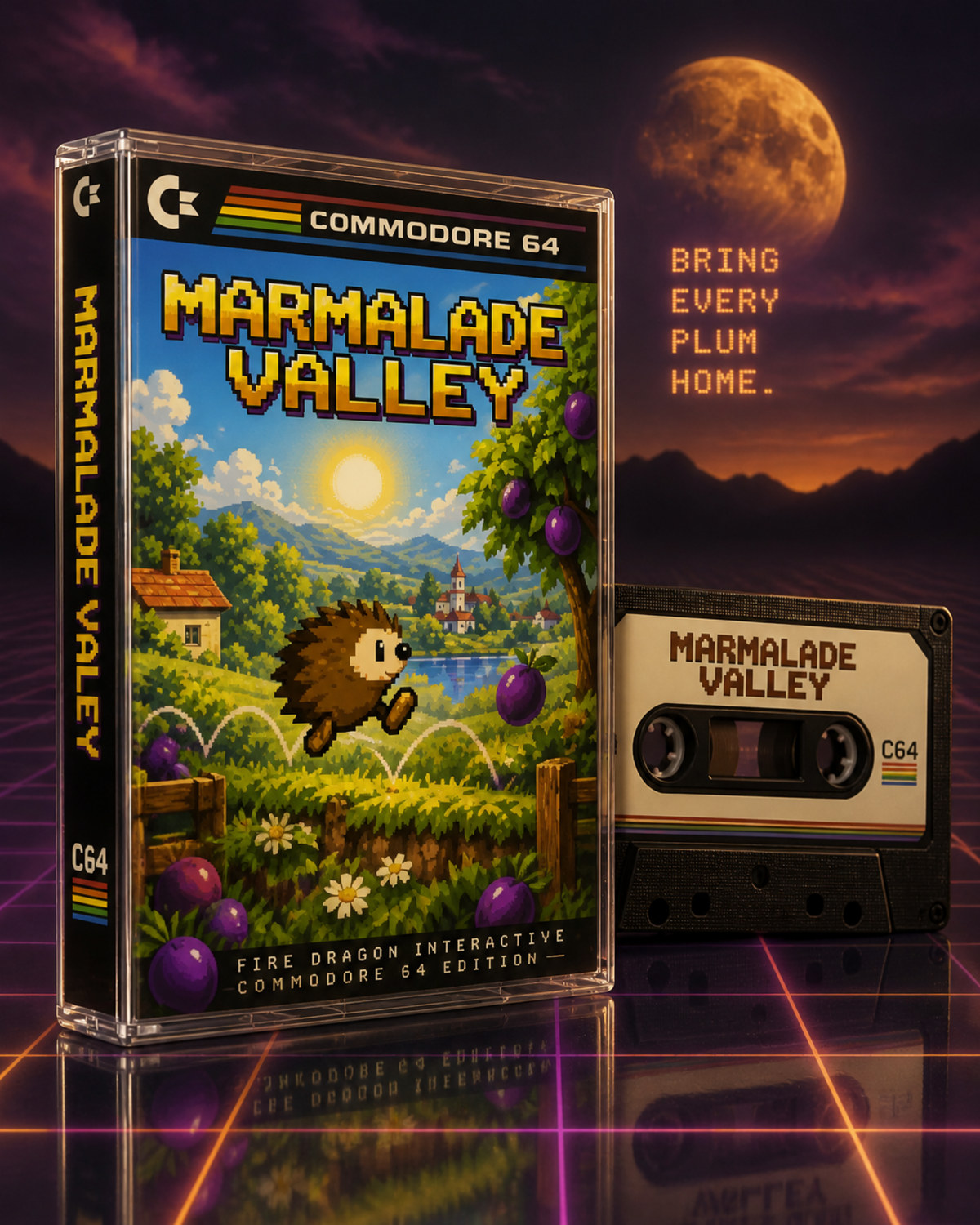 Marmalade Valley — Commodore 64 cover illustration