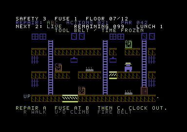Night Shift — Commodore 64 game screenshot 5