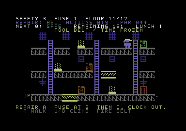 Night Shift — Commodore 64 game screenshot 7