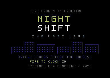 Night Shift — Commodore 64 game screenshot 1