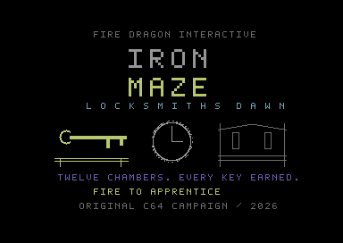 The Iron Maze — Commodore 64 game screenshot 1
