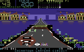 Singapore Street Racer: Neon Circuit — Commodore 64 game screenshot 4