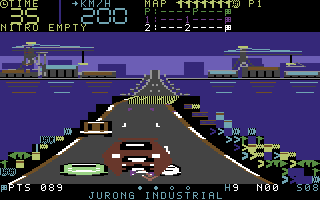 Singapore Street Racer: Neon Circuit — Commodore 64 game screenshot 6