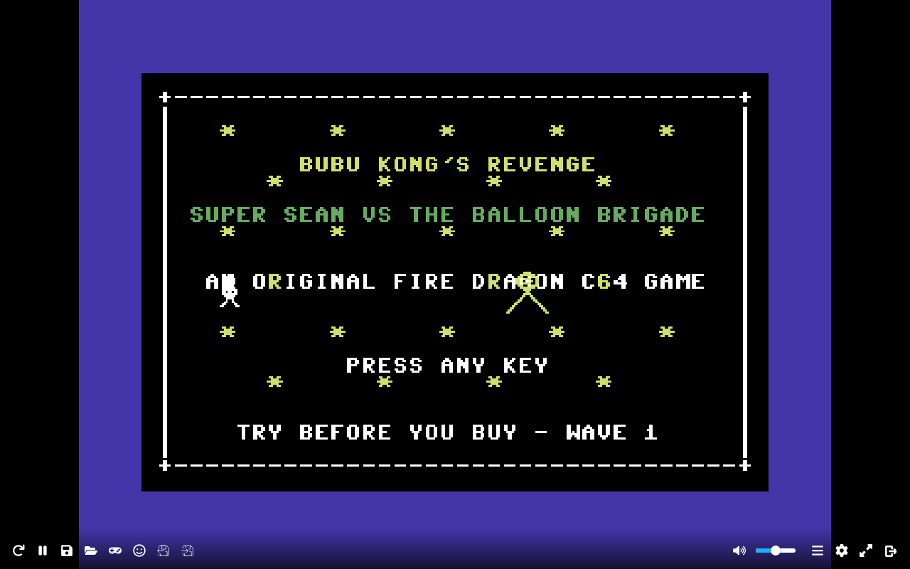 Bubu Kong’s Revenge — Commodore 64 runtime screenshot 4