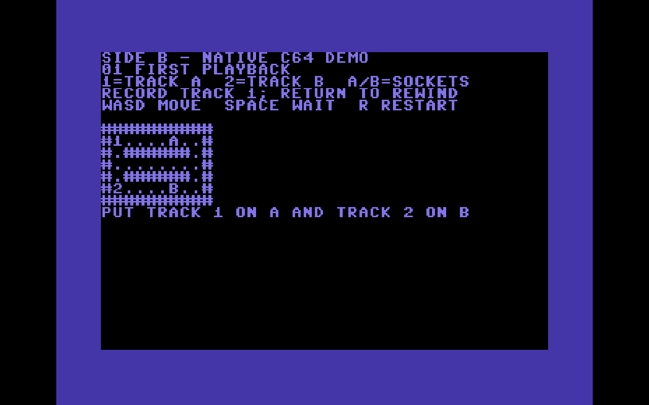 Side B — Commodore 64 runtime screenshot 1