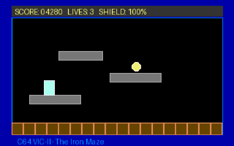 The Iron Maze — Commodore 64 runtime screenshot 2