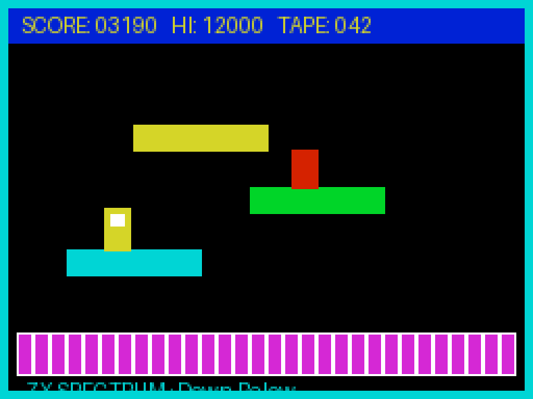 Down Below — ZX Spectrum 128K runtime screenshot 2