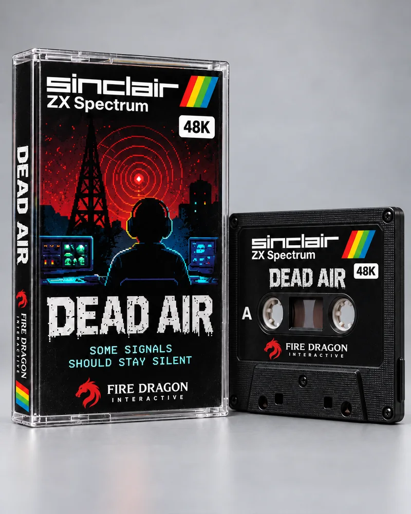 Dead Air — ZX Spectrum 48K native title artwork
