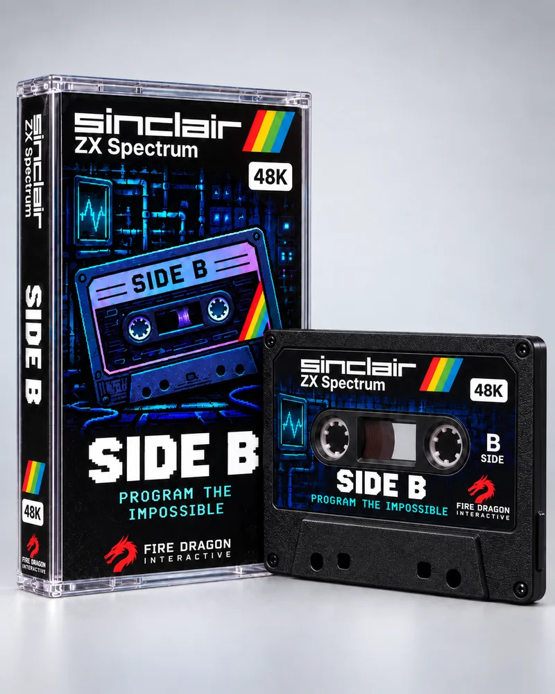 Side B — ZX Spectrum 48K native title artwork