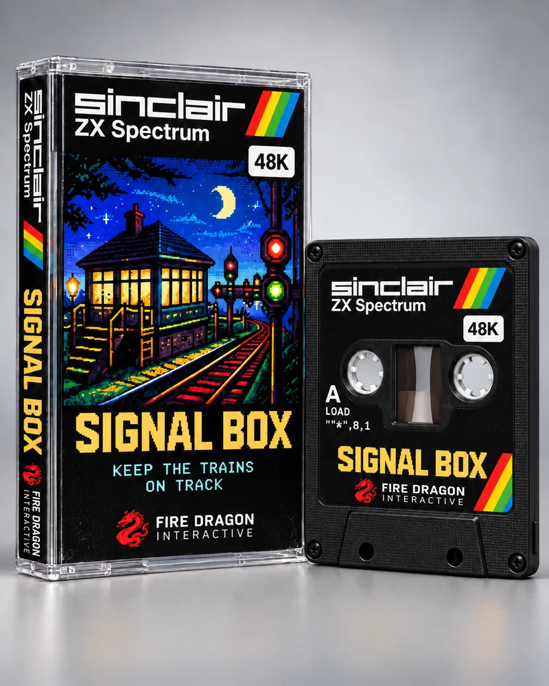 Signal Box — ZX Spectrum 48K native title artwork